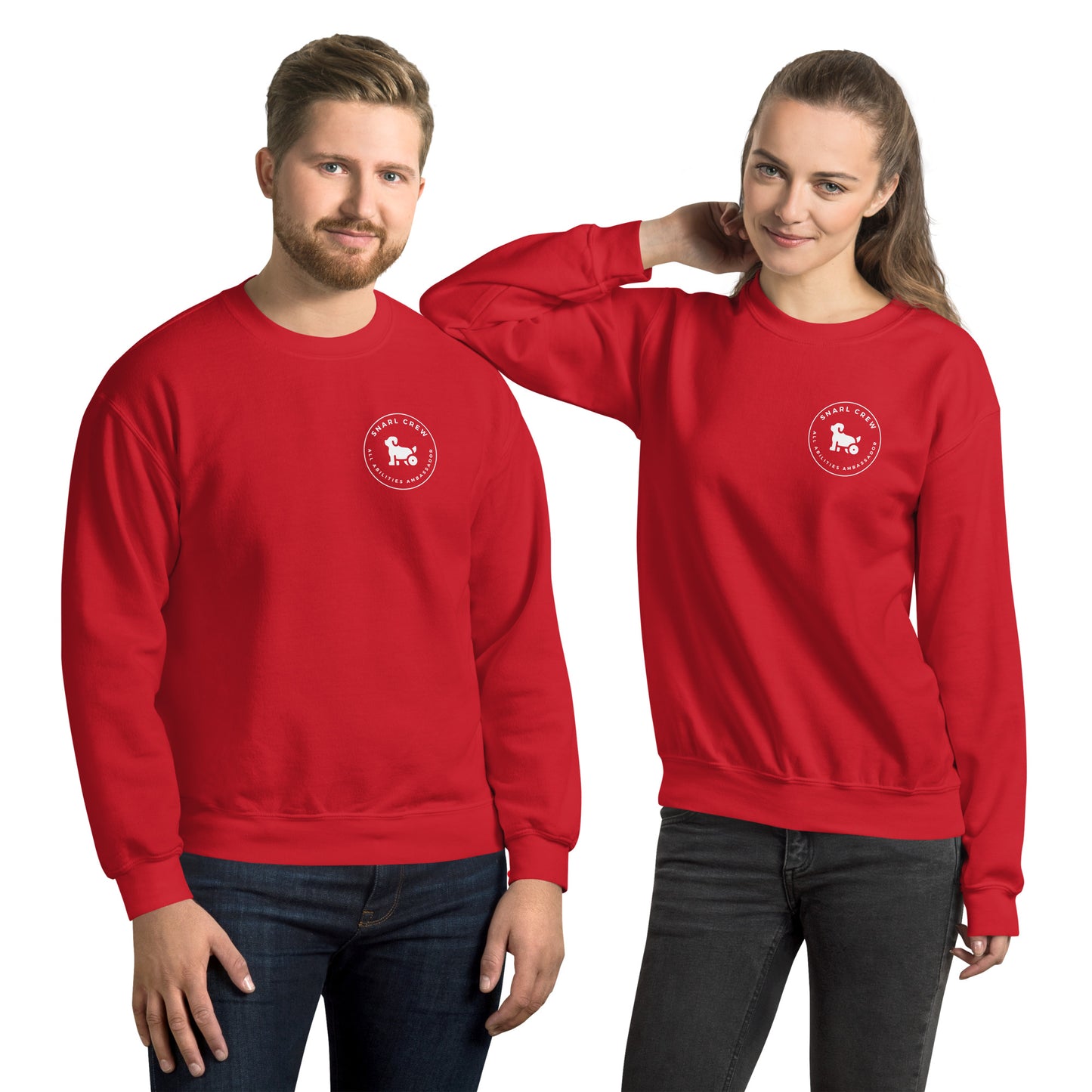 The SNARL "All Abilities Ambassador" Crew: - White Logo