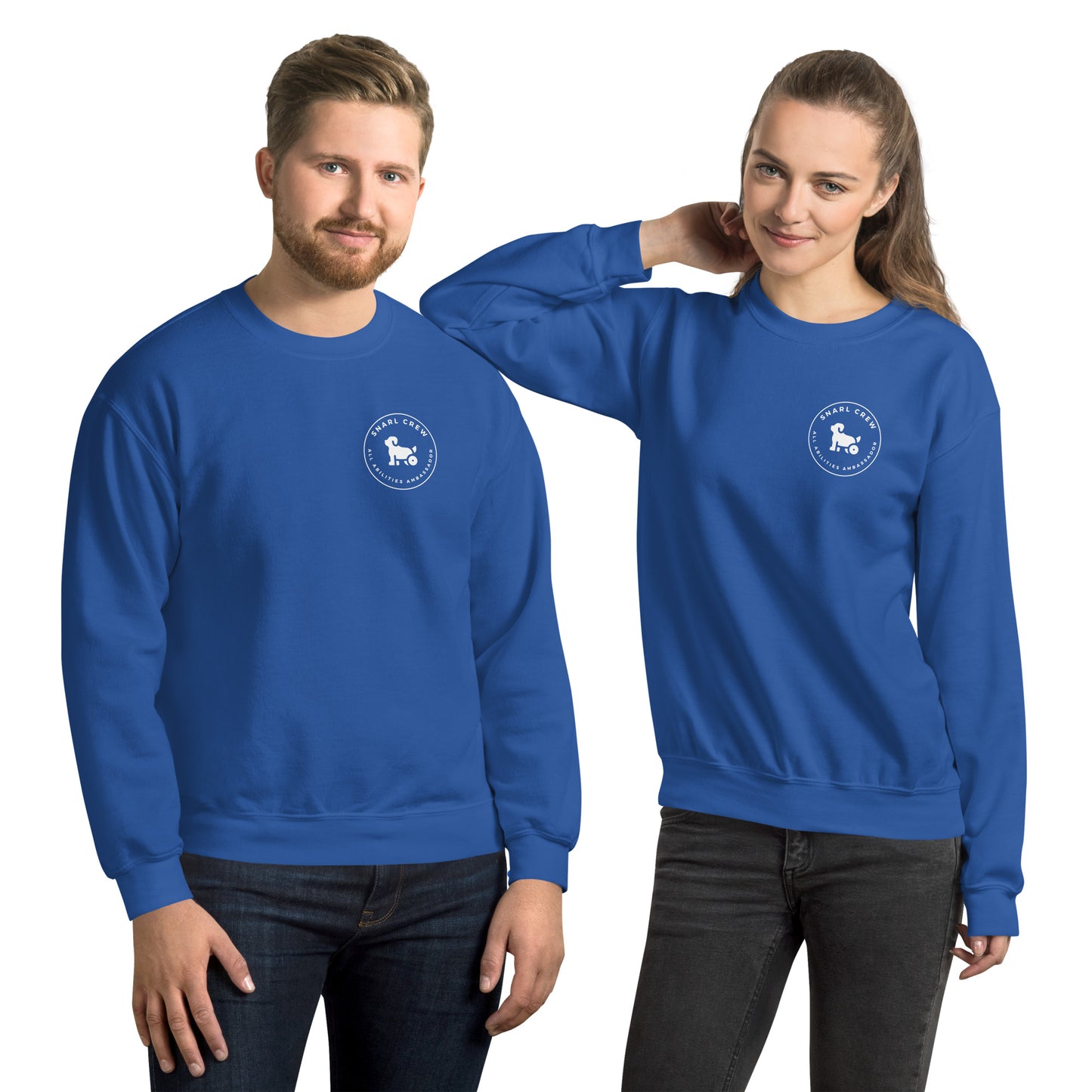 The SNARL "All Abilities Ambassador" Crew: - White Logo