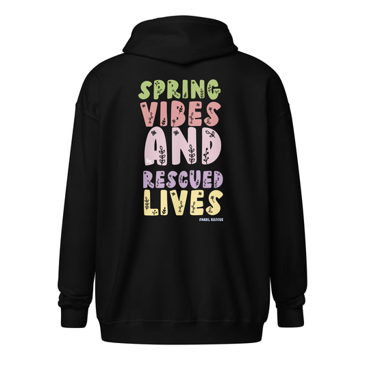 The Spring Vibes Zip Up Hoodie