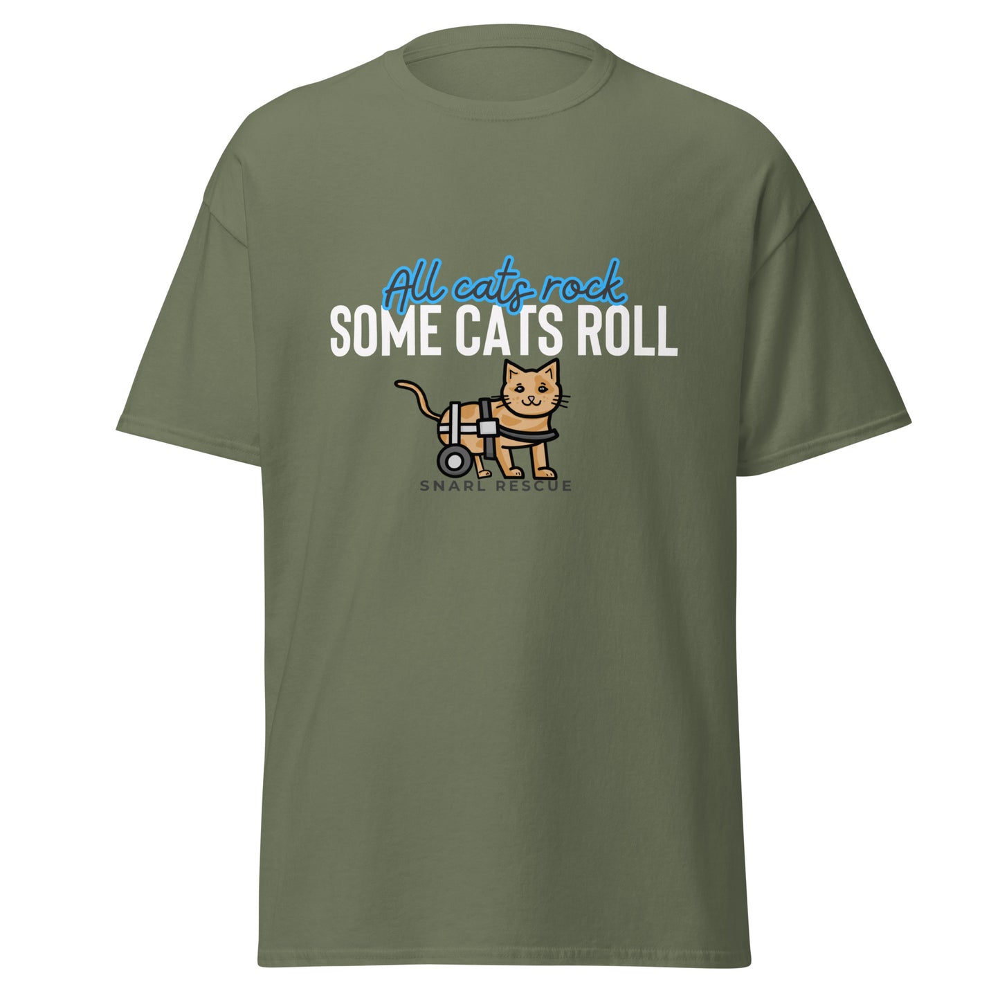 The "All Cats Rock, Some Cats Roll" Tee