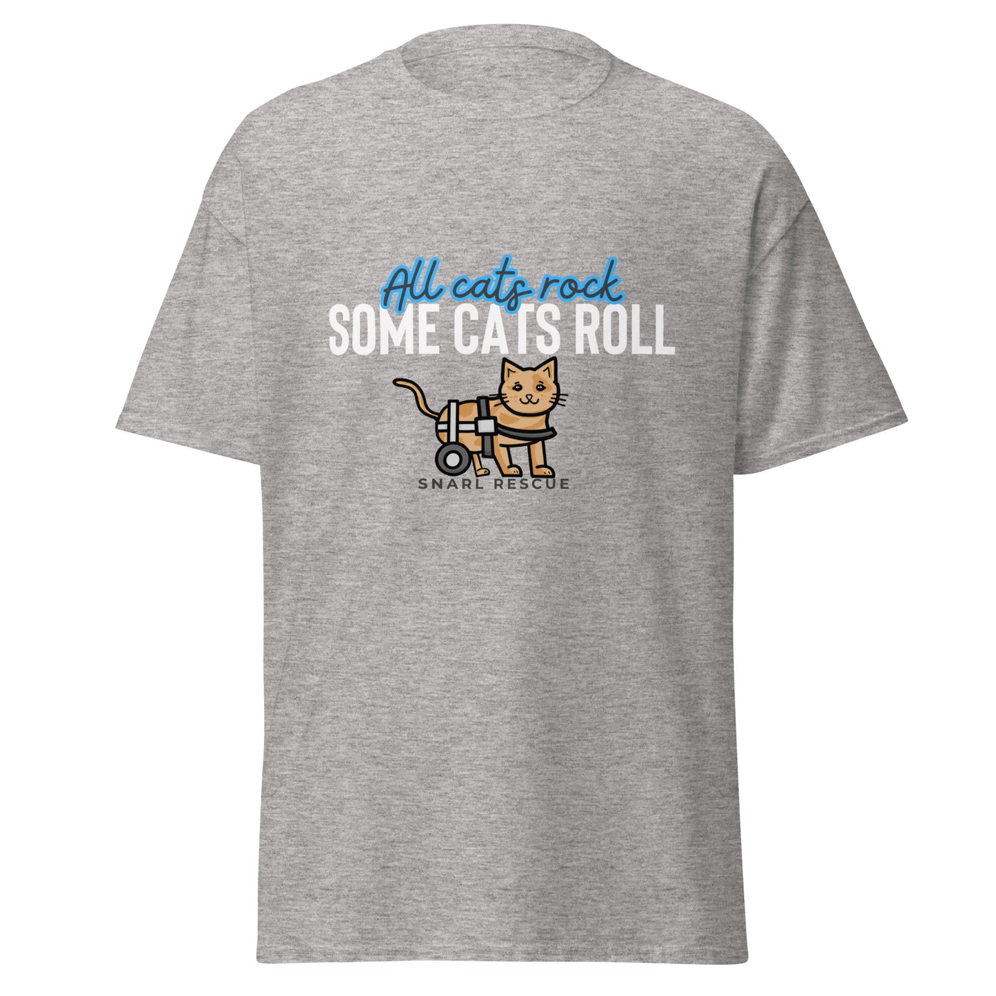 The "All Cats Rock, Some Cats Roll" Tee